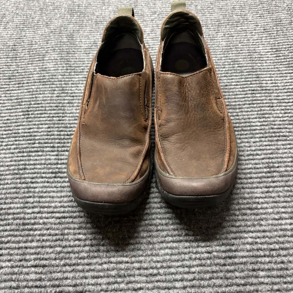 Merrell Kaolin Cocoa Mens Brown Leather Slip On‎ Shoes J15381 Size 8